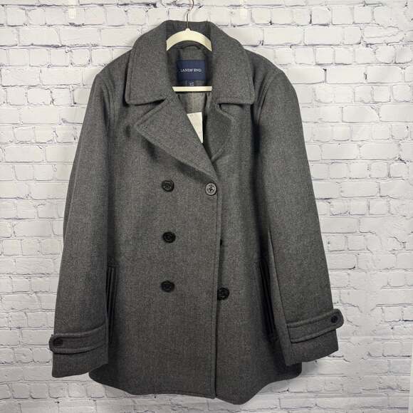 Lands' End Other - Lands' End NWT Men's Wool Blend Double-Breasted Peacoat